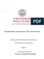 Derecho Civil Patrimonial Tema 1