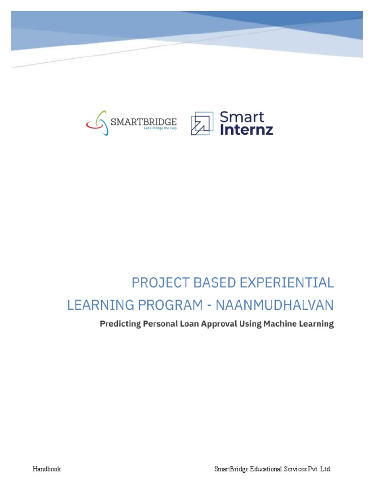 Predicting personal loan approval using machine learning handbook pdf