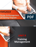 Design & Management of Training Program