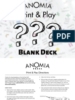 Anomia Print & Play - Blank Deck