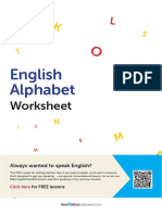 English Alphabet Worksheet