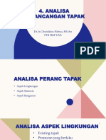 Analisa Perancangan Tapak