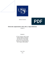 Grupo 4 Redacción Argumentativa Sobre Ética y Emprendimiento