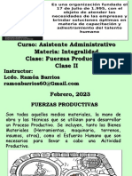 Fuerzas Productivas - Clase II