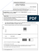 Evaluación 4to Básico - Fracciones