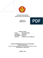 Laporan Praktikum Biologi Sel Dan Molekul: Fakultas Matematika Dan Ilmu Pengetahuan Alam