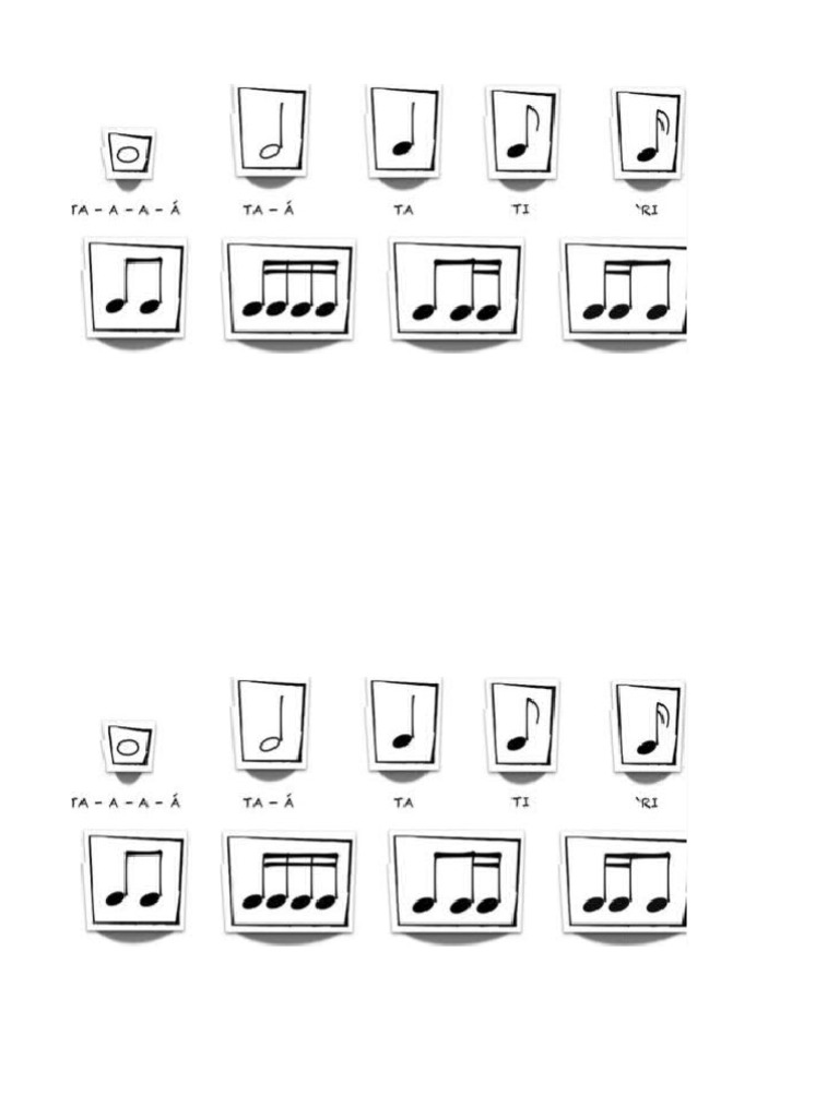 Figuras Rítmicas Imprimir | PDF