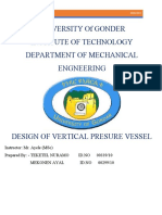Design of Pressure Vessel