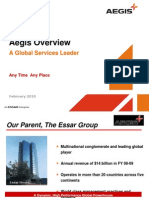 Aegis Overview: A Global Services Leader