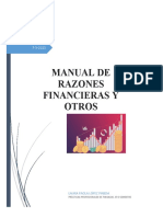 Manual de Razones Financieras Y Otros: Laura Paola López Pineda