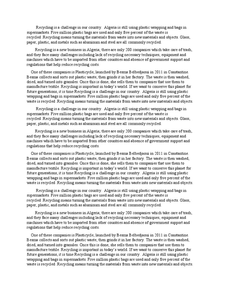 Recycling | PDF | Recycling | Waste