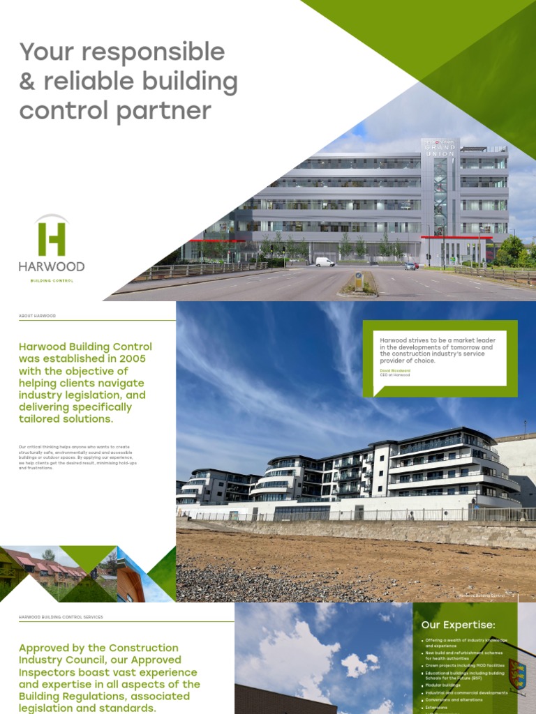 Harwood Building Control Brochure 2023 1 PDF Architect