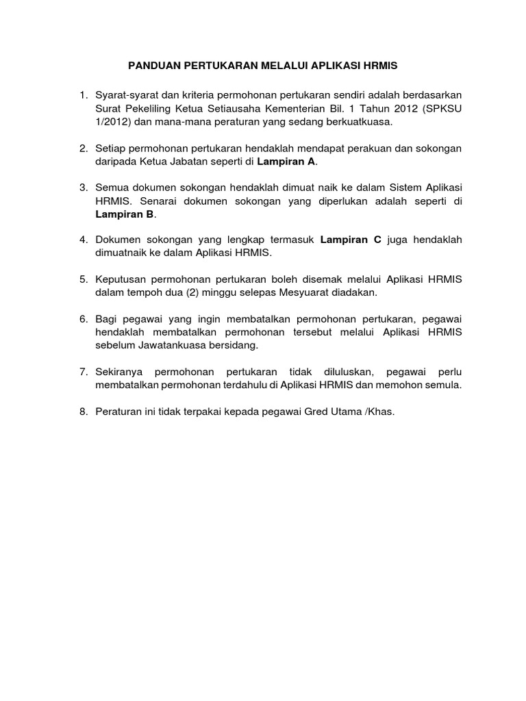 Lain2 Skim Panduan Pertukaran Melalui Aplikasi Hrmis 01012021 PDF