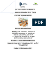 Instituto Tecnológico de Apizaco Departamento: Ciencias de La Tierra Carrera: Ingeniería Civil