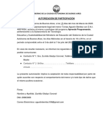 Autorización Participación e Imagen - AP 2023