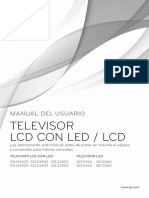 Televisor LCD Con Led / LCD: Manual Del Usuario
