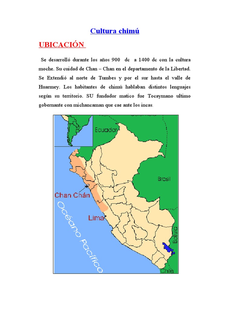 Ubicación y cultura Chimú en Perú | PDF