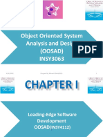 OOSAD Analysis and Design