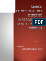 Marco Conceptual Del Derecho Informatico e Informatica Juridica
