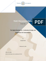 TILEC Discussion Paper: The Digital Markets Act - Institutional Design and Suggestions For Improvement