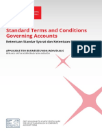 Terms and Conditions Governing Accounts