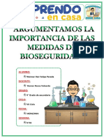 Semana 02-Argumentamos La Importancia de Las Medidas de Bioseguridad-Hair Felipe Pereda-4°