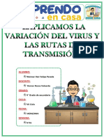 Semana 01-Explicamos La Variación Del Virus y Las Rutas de Transmisión-Hair Felipe Pereda-4°