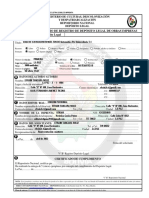Formulario de registro de depósito legal de obras impresas