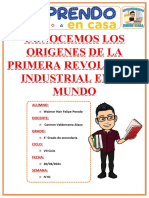 Semana 01-Conocemos Los Origenes de La Primera Revolucion Industrial en El Mundo-Hair Felipe Pereda-4°