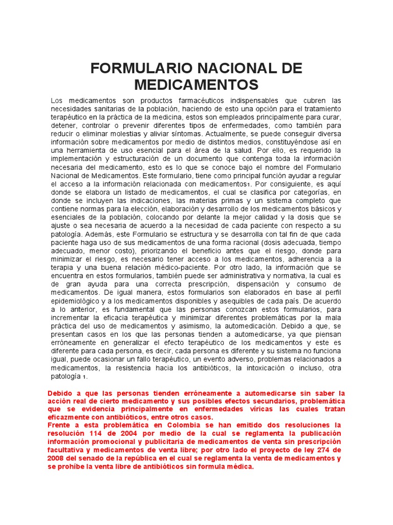 Formulario De Medicamentos Mmm 2025