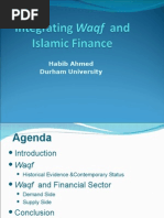 Waqf and Islamic Finance
