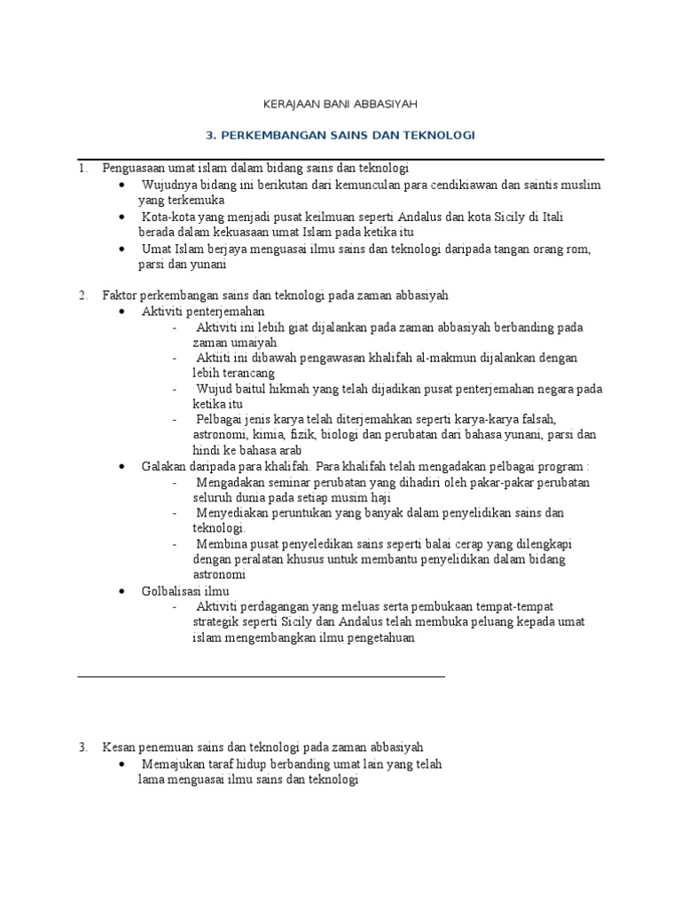Kerajaan Bani Abbasiyah Pdf