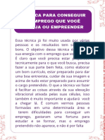 Técnica para atrair o emprego dos sonhos