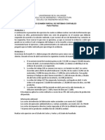 Segundo Examen Parcial de Sistemas Contables Parte Práctica