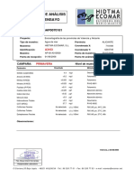 Laboratorio de Análisis Informe de Ensayo: #De Registro 06AP0070181