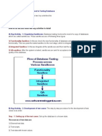 What Are The Steps For Database Testing