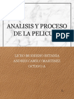 Analisis y Proceso de La Pelicula