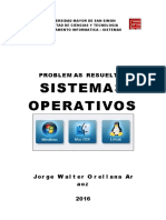 Sistemas Operativos Problemas Resueltos. Jorge Walter Orellana Araoz