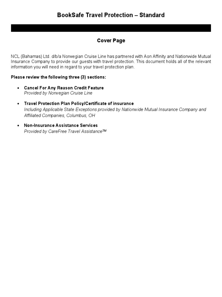 NCL Standard Generic COI 7 21 PDF Insurance Pregnancy