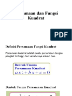 Persamaan Dan Fungsi Kuadrat