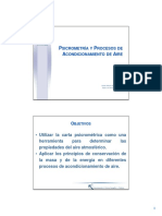 Psicrometría y Procesos Acondicionamiento Aire