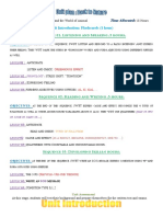 Unit Introduction: Flashcards (1 Hour) : Theme: Time Allocated