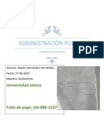 Administración Publica: Universidad Azteca
