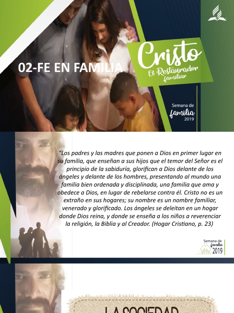 Fe y unidad en la familia cristiana | PDF | Dios | Fe