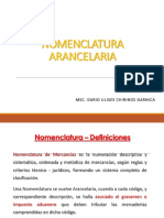 Nomenclatura Arancelaria: Msc. Darioulises Chirinos Garnica