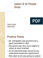 Organization & Its People Case-Study: Dharit Gajjar SSB10A07
