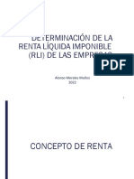 Derecho Tributario UTAL2022 - Unidad 5.2 - Determinación de La RLI