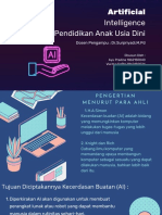 Artificial Intelligence Dalam Pendidikan Anak Usia Dini: Dosen Pengampu: DR - Surpriyadi, M.PD