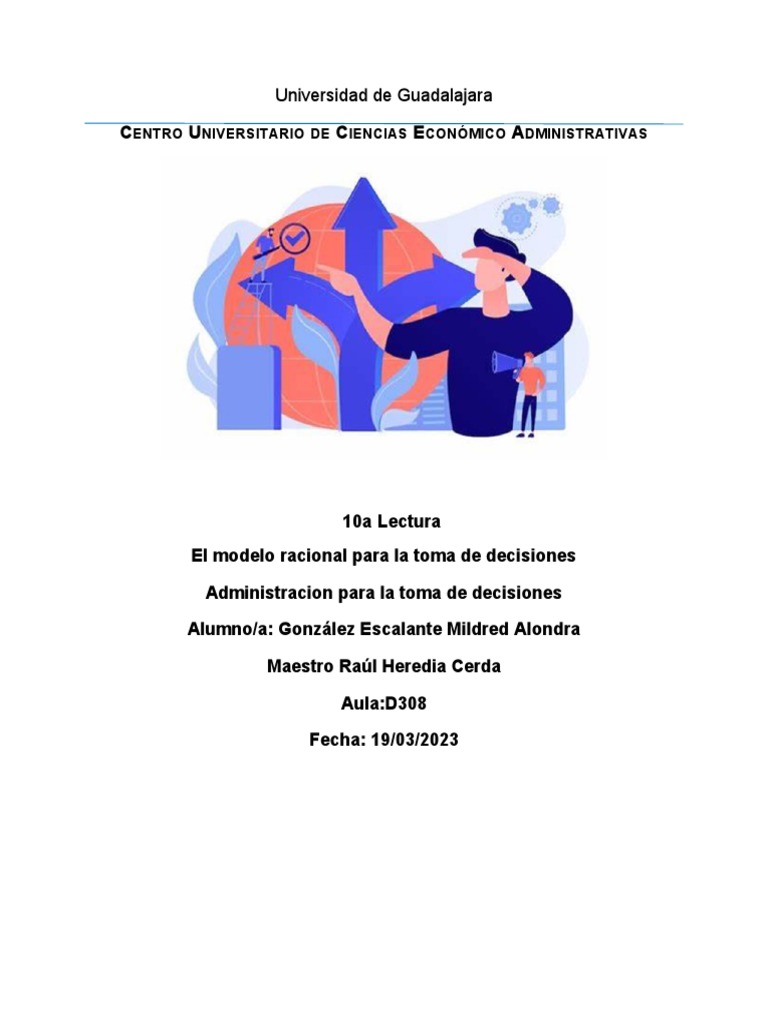 Modelo Racional en Toma de Decisiones | PDF | Toma de decisiones ...