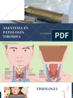 Anestesia en Patologia Tiroidea